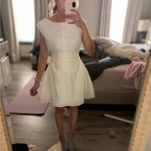 White classic mini dress small! New
